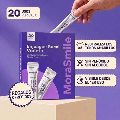 Enjuague Bucal Morado Blanqueador