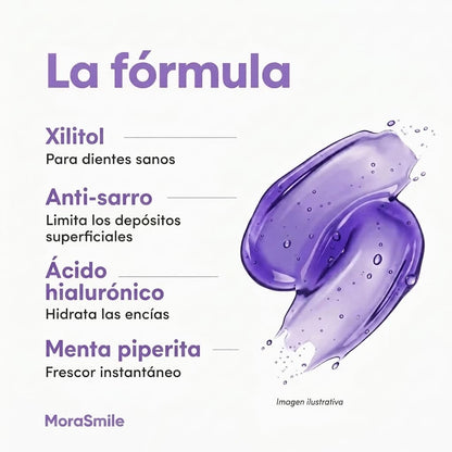 Enjuague Bucal Morado Blanqueador